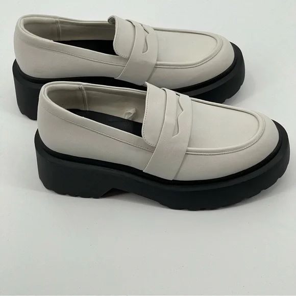 WILD FABLE WOMENS PLATFORM SHOES, SZ 9.5, OFF WHITE , LIKE NEW, PREOWNED - Picture 2 of 6